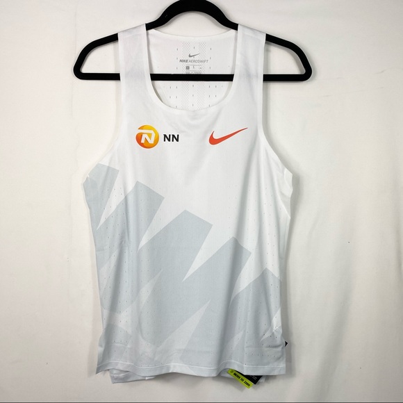 nike aeroswift singlet white